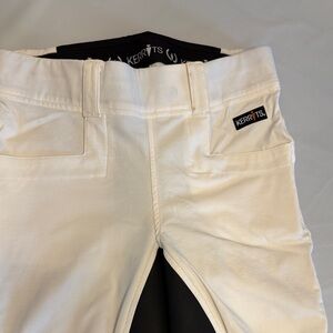 Kerrits White Adult Riding Breeches with Grip Panels